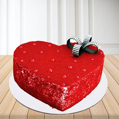 "Heart shape Red Velvet cake - 1kg - Click here to View more details about this Product